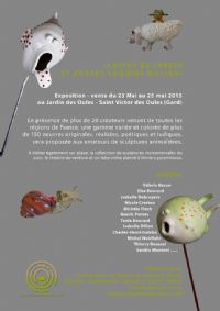 Exposition-vente de sculptures animalières au jardin des Oules, SAINT VICTOR DES OULES (30700). Du 23 au 25 mai 2015 à SAINT VICTOR DES OULES. Gard.  10H30